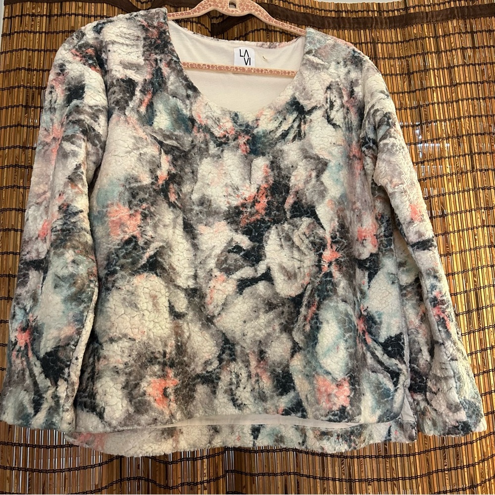 LAVI Anthropologie fleece modal lined sweatshirt